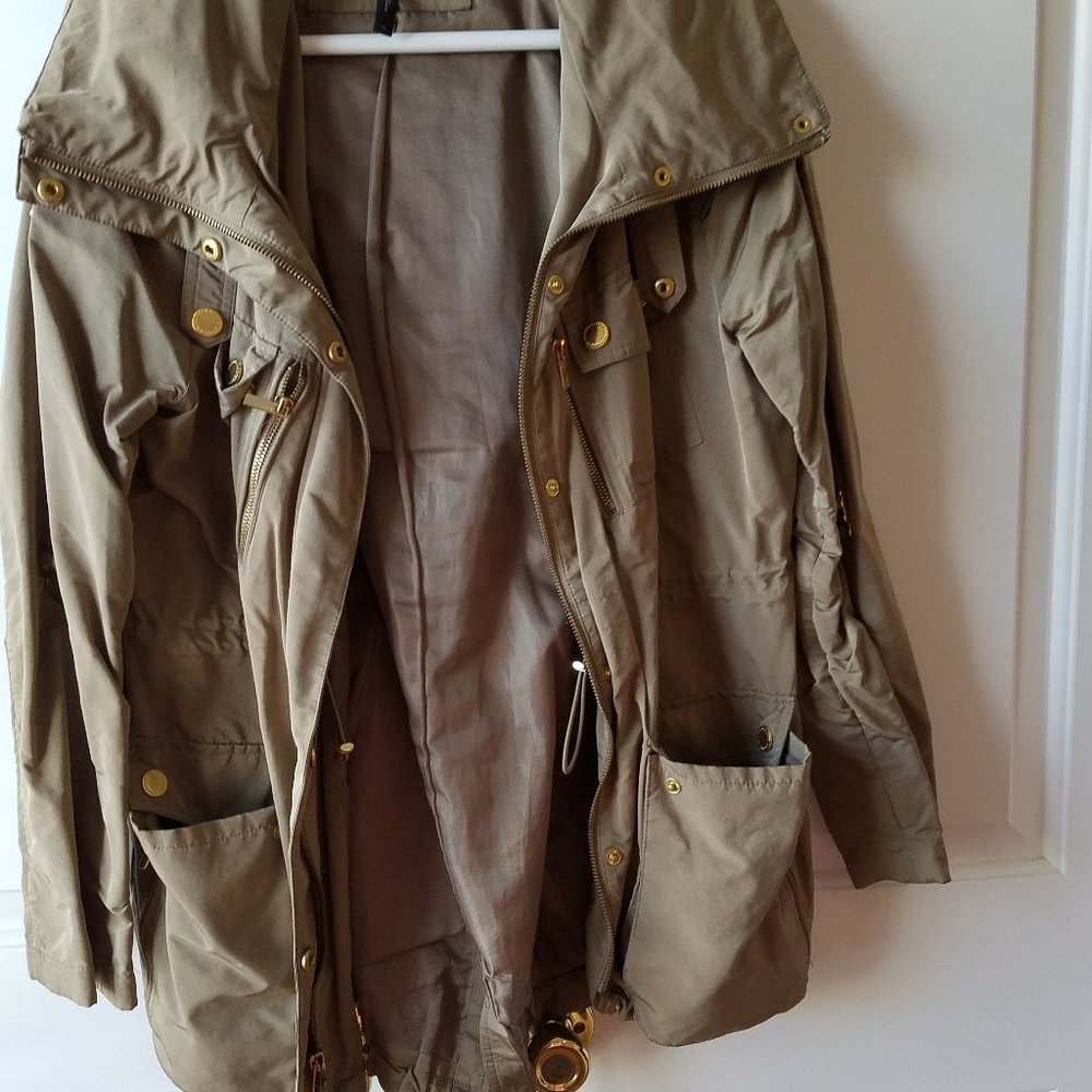 BCBG Army Green Cargo Jacket, incredibly comfortable.